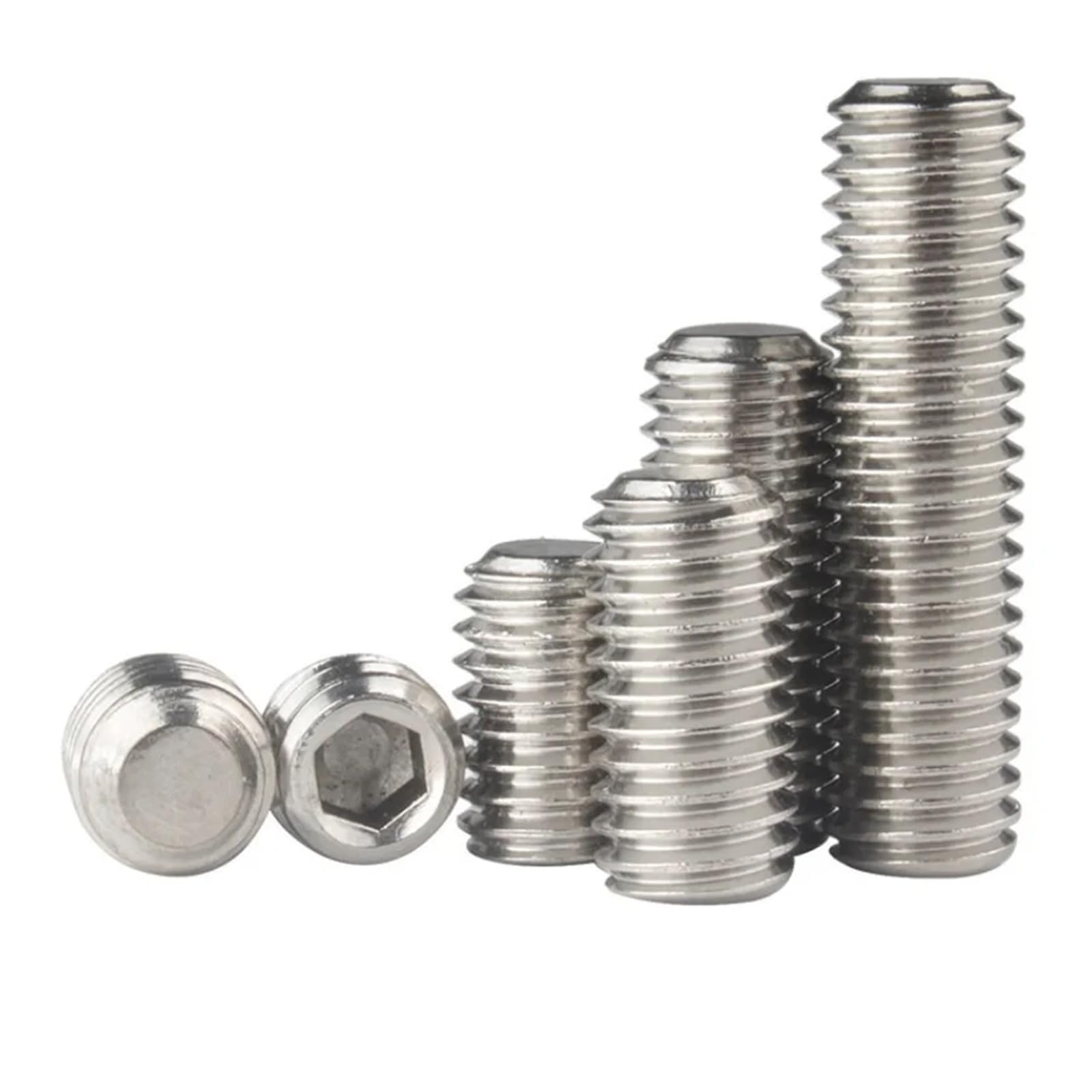 M3x4 mm (5 Stück) Madenschrauben - Edelstahl VA A2 V2A - Gewindestift mit Innensechskant und Ringschneide - DIN 916 - ISO 4029 | AGBERG M3x4 mm (5 Stück) Madenschrauben - Edelstahl VA A2 V2A - Gewindestift mit Innensechskant und Ringschneide - DIN 916 - ISO 4029 | AGBERG