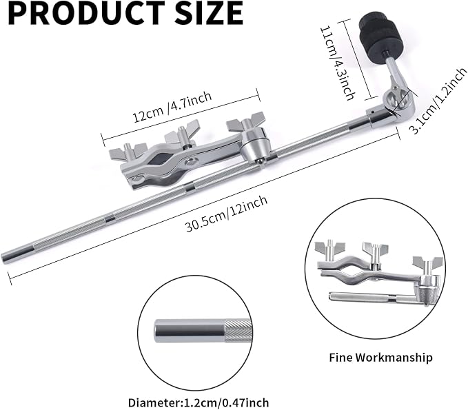 Brazo Extensor con Abrazadera para Platillo 30 cm miniatura 3