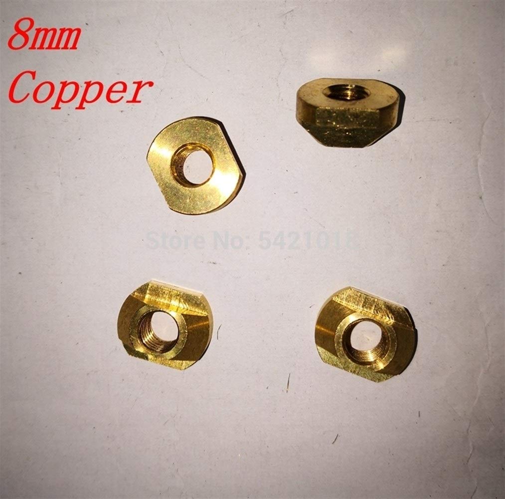removedor de Cera para Tablas de Surf T de Cobre-Tuercas for Todas Las Pistas hidroalas, tamaño M8 / M6, Accesorio de Surf Peine de Cera para Tabla de Surf (Color : M6 Nuts and Screws)