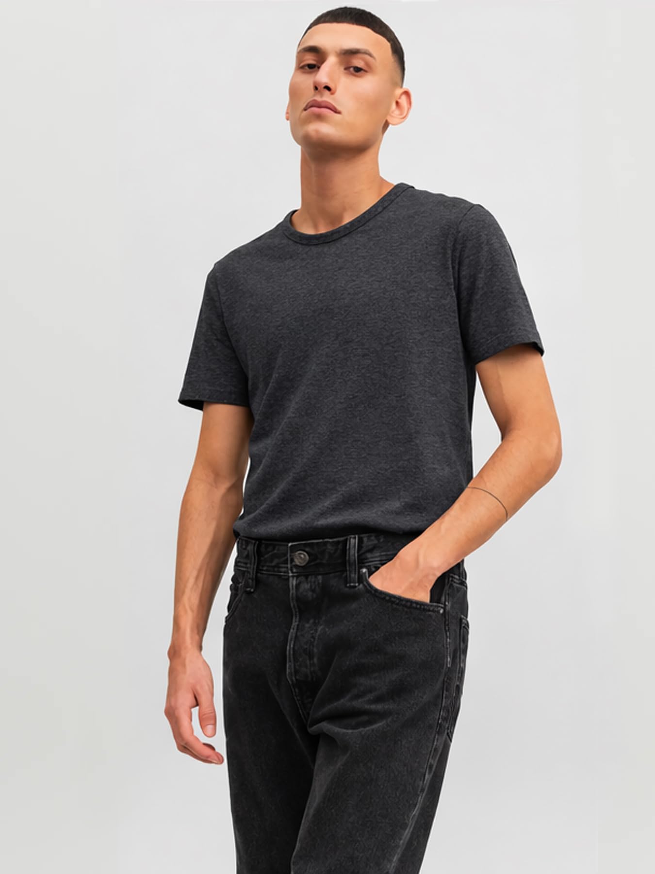 JACK & JONES Men's Jjeorganic Basic tee SS O-Neck Noos T-Shirt