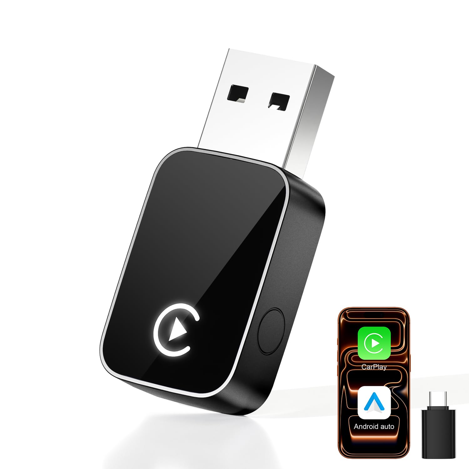 Automatic Connection of Wireless CarPlay Adapter-converting Factory Wired to Wireless Car…