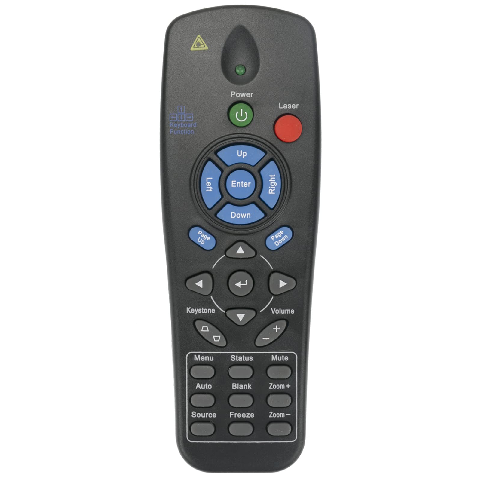 PERFASCINNew Replacement Projector Remote Control for Vivitek Projector D5000 D5180HD D5280U D5500 D6010 D6500 D6510 D7080HD D7180HD D725MX D732MX D735VX D740MX D751ST D755WT