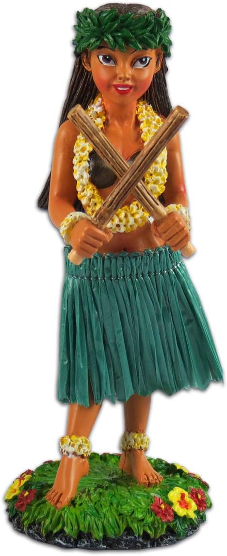 KC Hawaii Poili Pilialoha Hula Girl Dashboard Doll