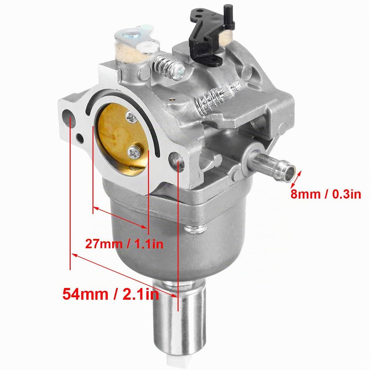 ZAMDOE 799727 698620 Sostituzione carburatore per Briggs & Stratton 794572 14HP 15HP 16HP 17HP 17,5 HP 18HP Intek Motori Trattore Tosaerba Nikki Carb con Filtro dell'Aria Candela