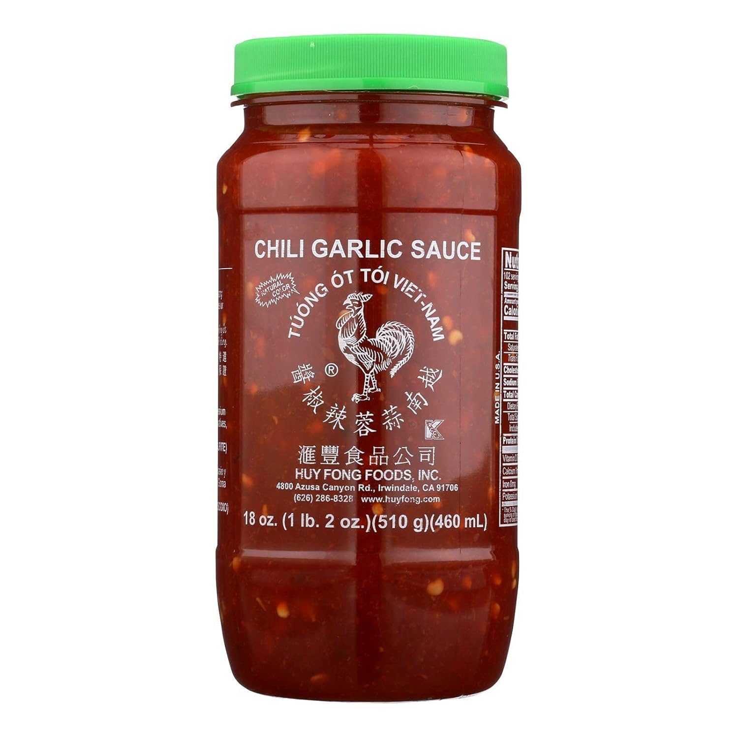 Huy Fong Chili Garlic Sauce 18 Oz (Pack of 1) Sourced for SPICEBRO online Grocery