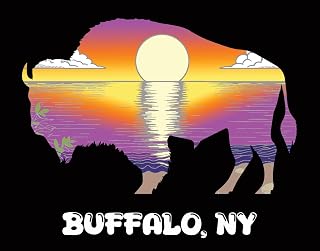 Generic 11""x14"" Paint Kit for Buffalo Fans Artists, Unique Birthday Party Ideas, Fun Kids Parties, Birthday Favors, Ladies, Teens, Art Party Merch and Stuff, black