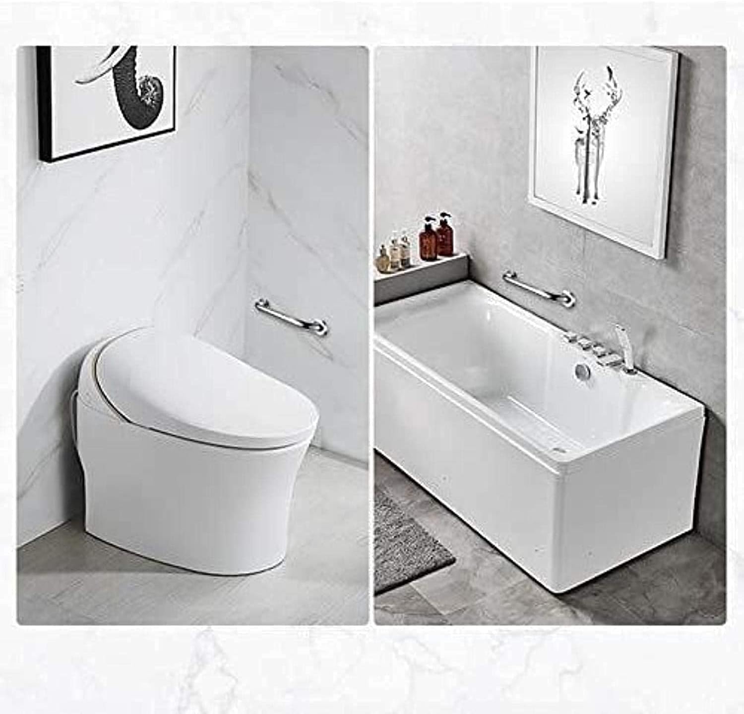 Bathtub Grab Bars,Toilet Grab Bars Safe Handrail Grab Rails for Bathroom Toilet Towel Holder Shower Handrail Bathtub Handle Safety Grip Armrest