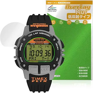 ミヤビックス TIMEX Ironman Flix 100 対応 表示画面 保護 フィルム 反射防止 防指紋 防気泡 日本製