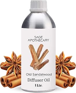 Old Sandalwood Diffuser Oil Natural Aromatherapy Oil for Sleep and Relaxation - 1 L