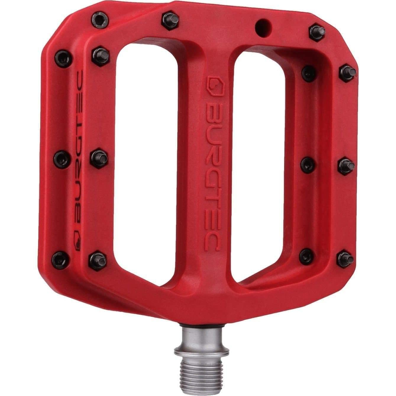 Burgtec MK4 Composite Pedals, Red, One Size