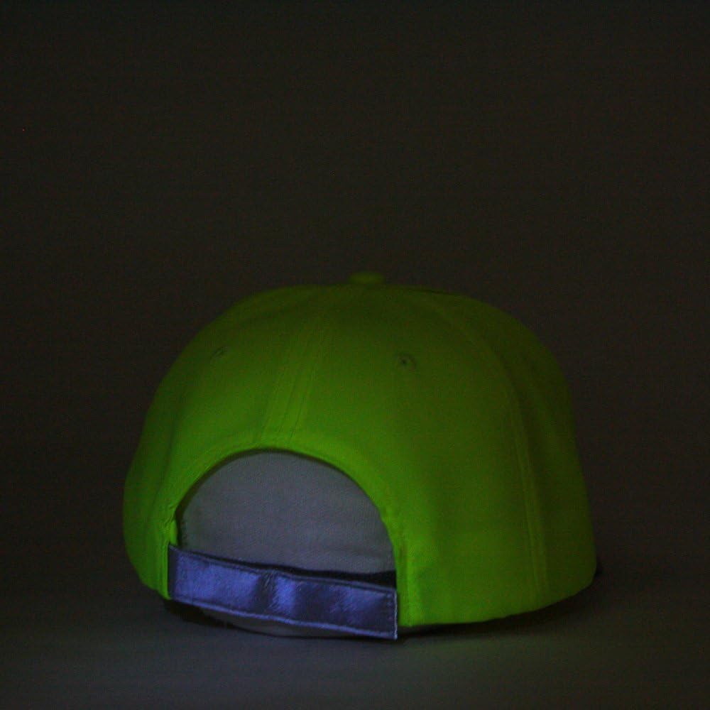 The Vintage Year Reflective High Visibility Piping Neon Polyester Twill Low Profile Structured Baseball Cap - Image 4