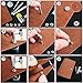 Qfun 120 Set Snap Fasteners Kit for Leather 12mm Metal Button Snaps Press Studs with 4 Setter Tools, 1 Hammer, 4 Color Leather Snaps for Clothes, Jackets, Jeans Wears, Bracelets, Bags