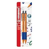 STABILO - Druck-Kugelschreiber - pointball - 2er Pack - blau