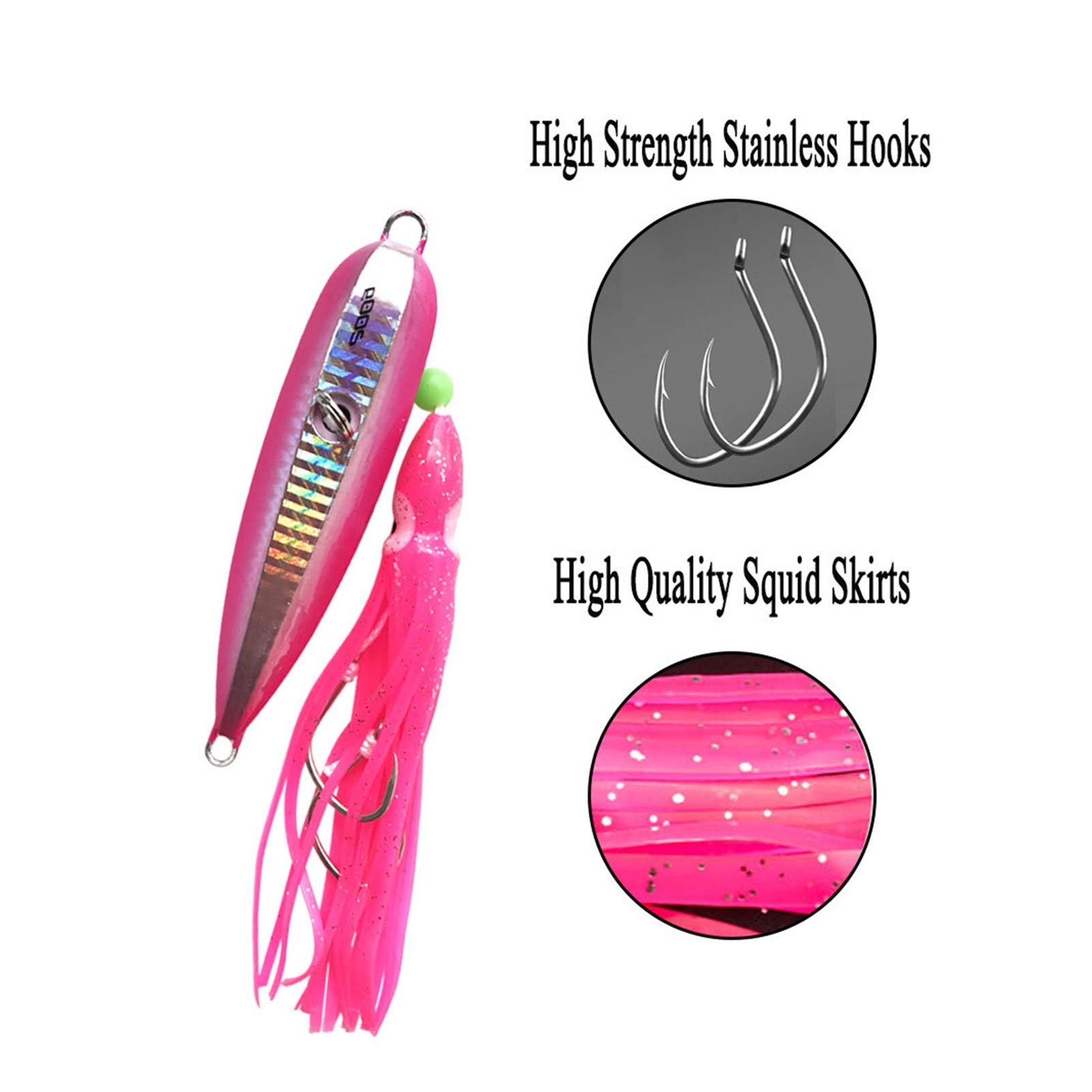 100g120g150g Metal Jig Head Octopus Skirt Giappone Kingfish Snapper Grouper Slow Jigging Fishing Lure