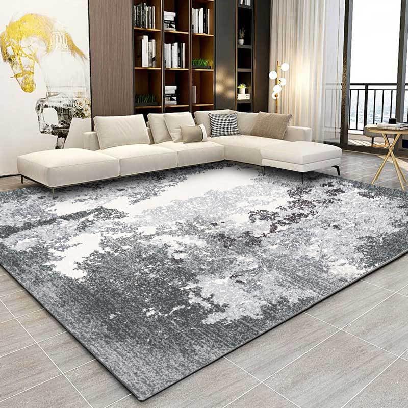Tapis moderne abstrait fini les glissades tapis rectangulaire salon