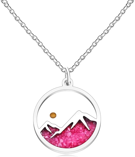 Uloveido Collana A Croce Con Ciondolo Cuore E Seme Di Senape | Placcato Oro Rosa | Incisione 'Dio è Buono' | Catena Regolabile