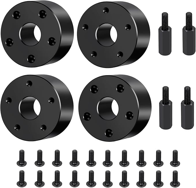 Amazon.com: 4PCS MORFUM 210g/Set RC Front Wheel Hex Hub 19mm Offset ...
