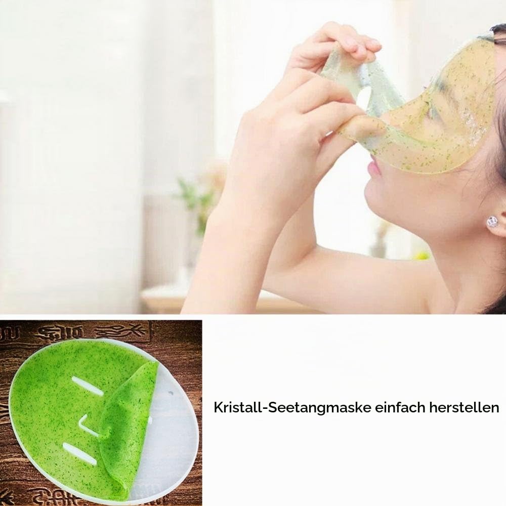 5 Stück Silikon Gesichtsmasken DIY Masken Masken Formen Formen Maske Weiß