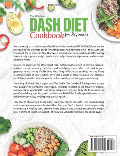 Independently Published Ruell, Ellen The Ultimate Dash Diet Cookbook For Beginners: The Guide To Cook Healthy Food With Delicious And Easy Low Sodium Recipes. Includes A Manual To Create A Personal Meal Plan thumb #1