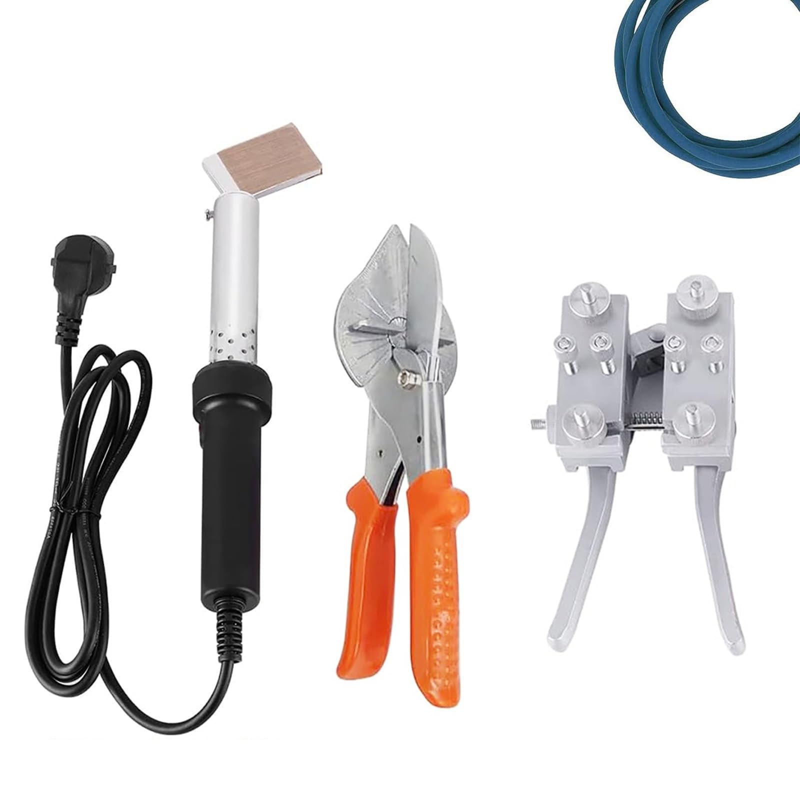 Soudeuse de courroies rondes en PU, kit de soudure de courroies rondes 200W avec ciseaux, fer à souder, connecteurs thermofusibles pour courroies en polyuréthane, courroies trapézoïdales