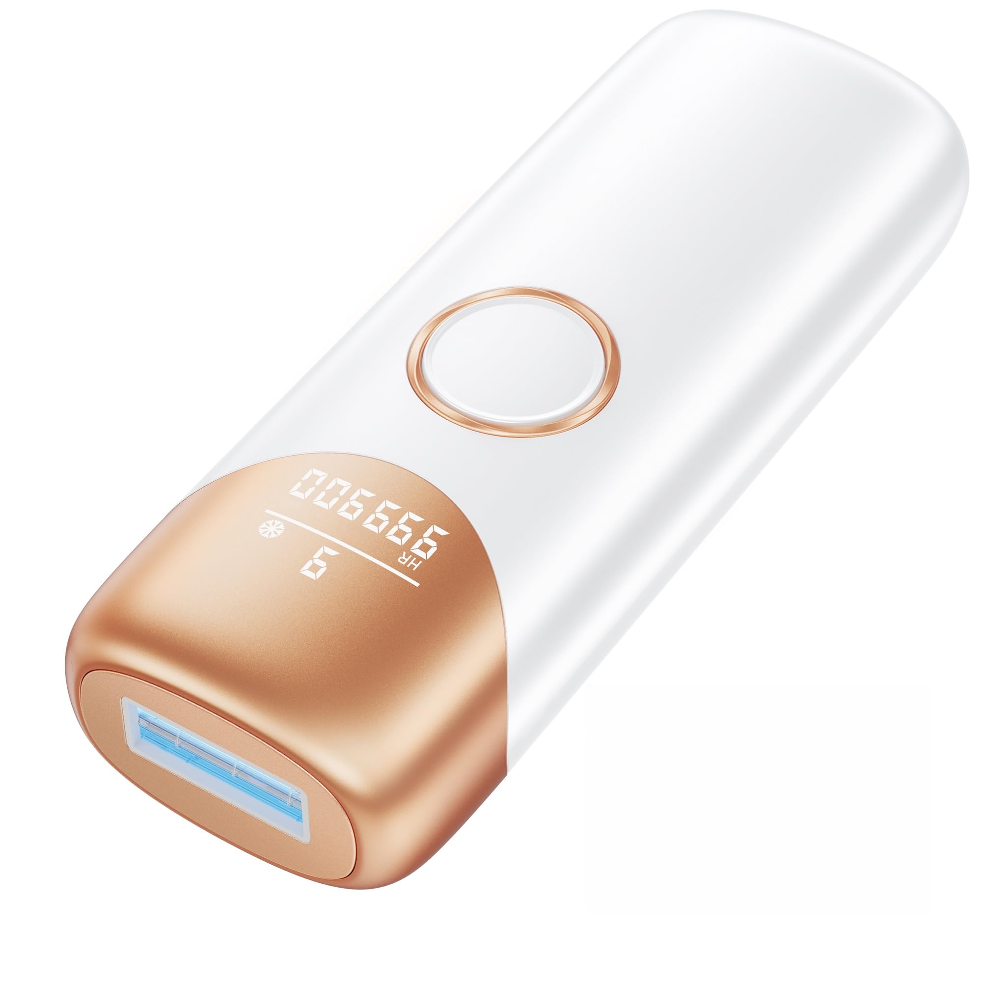 IPL Geräte Haarentfernung Laser mit Kühlfunktion, MAX 19.8J, 999.900 Lichtimpulse, 9 Energiestufen, Schmerzfreie IPL Haarentfernungsgerät für Frauen, Männer, Achseln, Bikini, Beine, Körper, Weiß