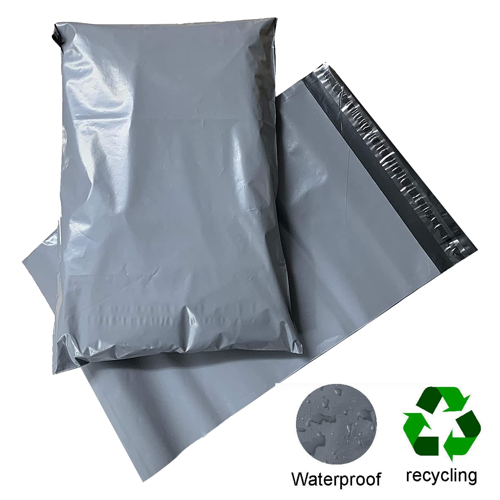 1000 buste per spedizioni postali in plastica, grandi dimensioni, colore grigio