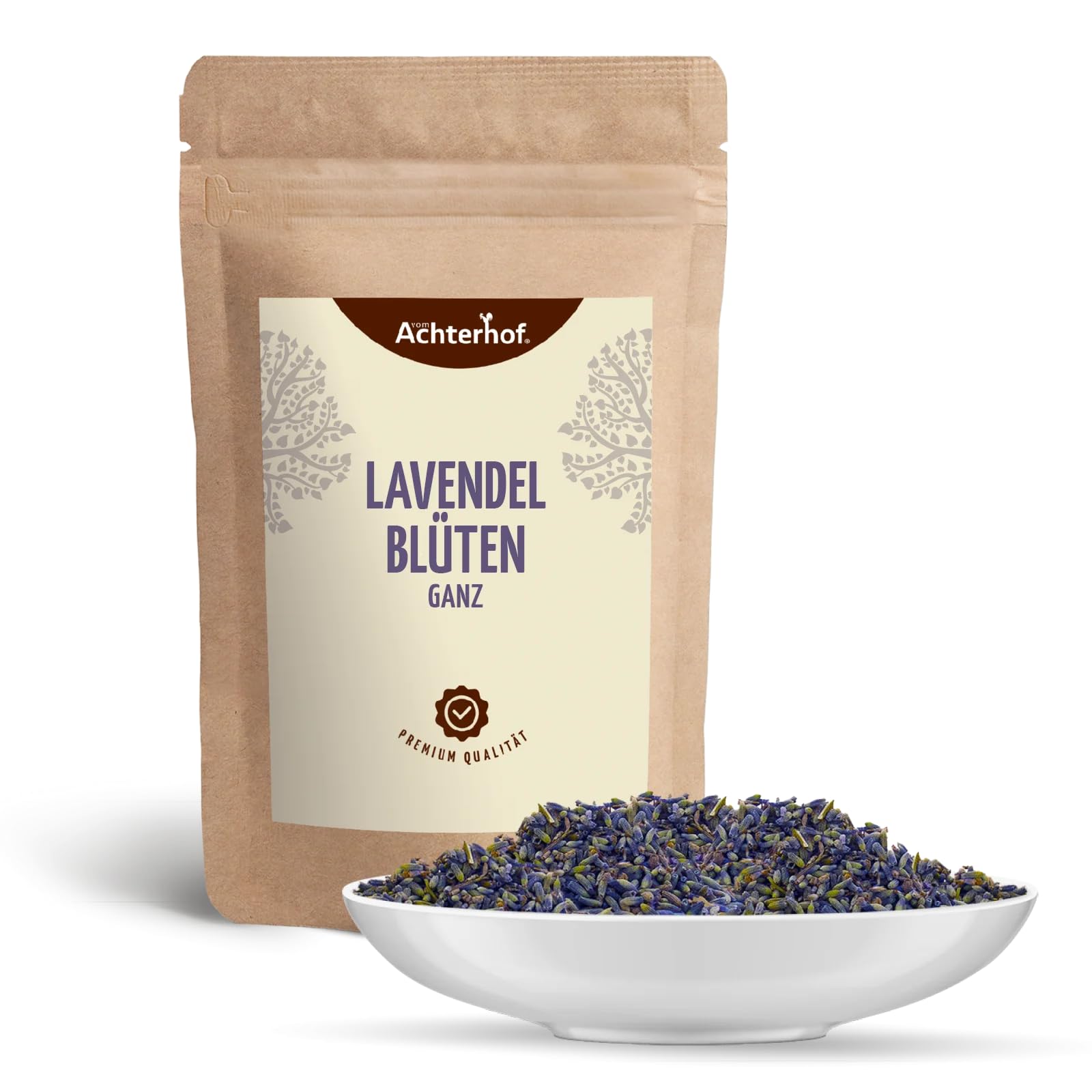 Fiori di Lavanda Essiccati 500g | Lavanda Francese Originale della Provenza | Nuovo Raccolto | 100% Naturale - Qualità Alimentare | Vom Achterhof