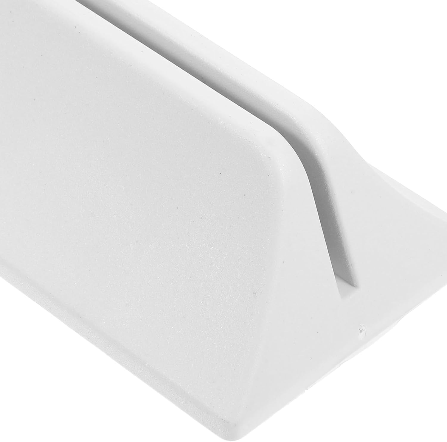 Cabilock 4pcs White Plastic Screen Base Bracket for Office and Home Use, Sturdy Support with Clamping Thickness 4mm, Movable Divider Base Stand for Desk Partition Holder