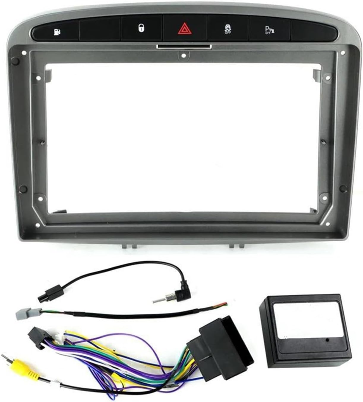 自動車部品 に適合する プジョー 308 408 2007-2020 9インチ カーラジオフェイシアフレーム オーディオ取り付け ダ