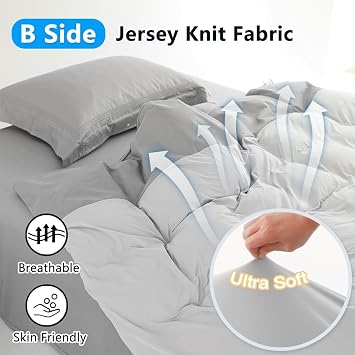 Waterproof Duvet Protector Cover, Gray, King
