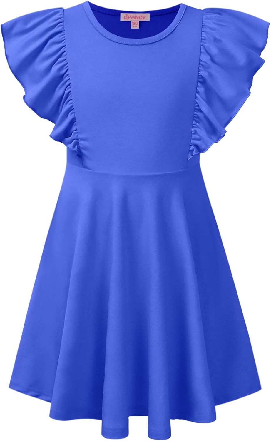 QPANCY Girls Ruffle-Trim Dresses Sleeveless Summer Midi Dress for Kids 3-13 Years