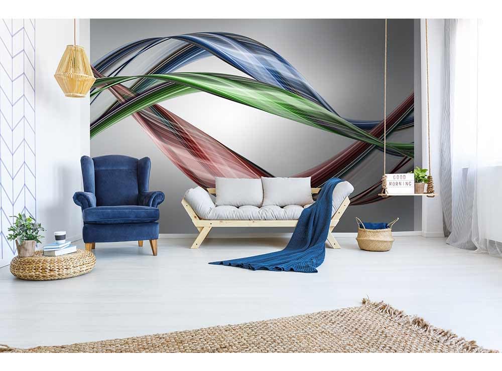Fototapeta z włókniny, błyszcząca fala, 375 x 250 cm, tapeta na flizelinie, tapeta ścienna łącznie z klejem | jakość premium