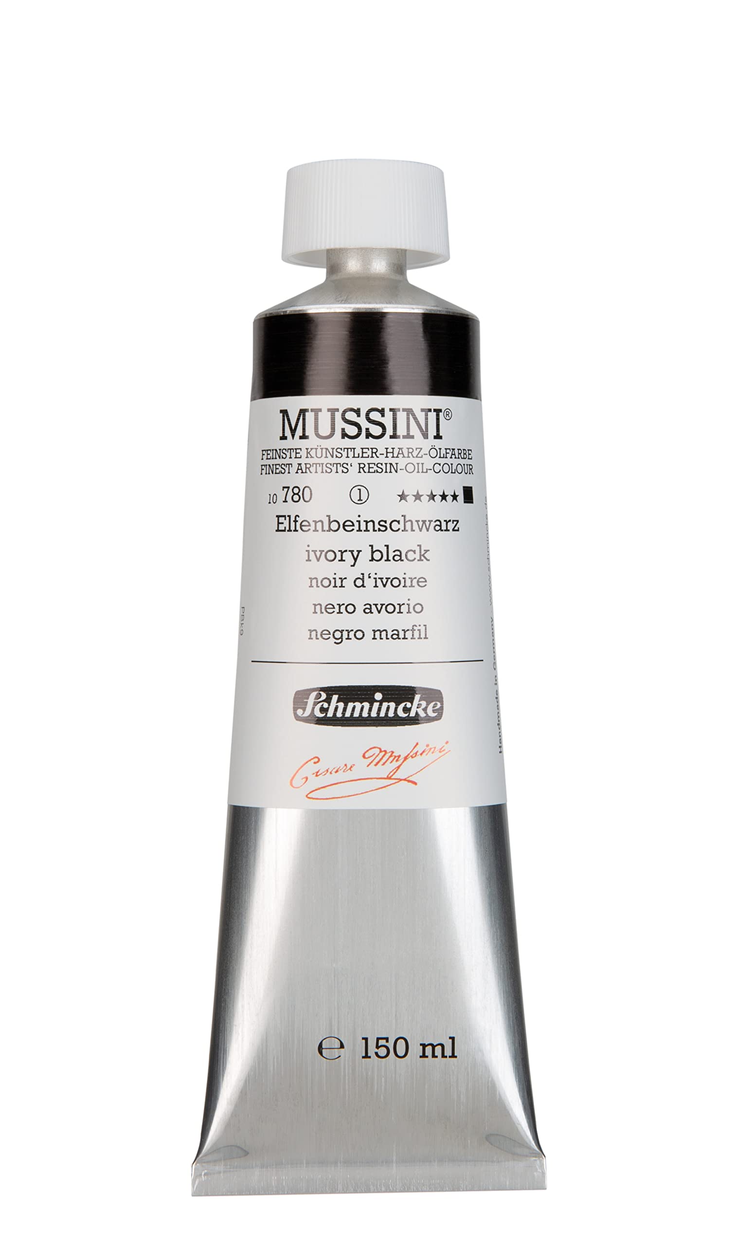 Schmincke MUSSINI noir d'ivoire 150ml tube peinture huile fine