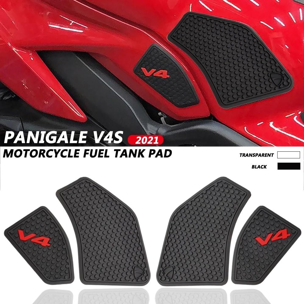 Coussinets Réservoir Moto Genouillères Antidérapantes Adhésives - Protection Confort Noir