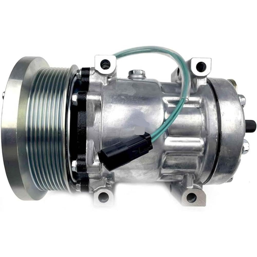 Nhmxxxrup Onecolor Sd7h15 Air Conditioning Compressor 163-0872 Compatible With Caterpillar 3126B C9 C11 C13 Engine 950H 966G 973D Loader