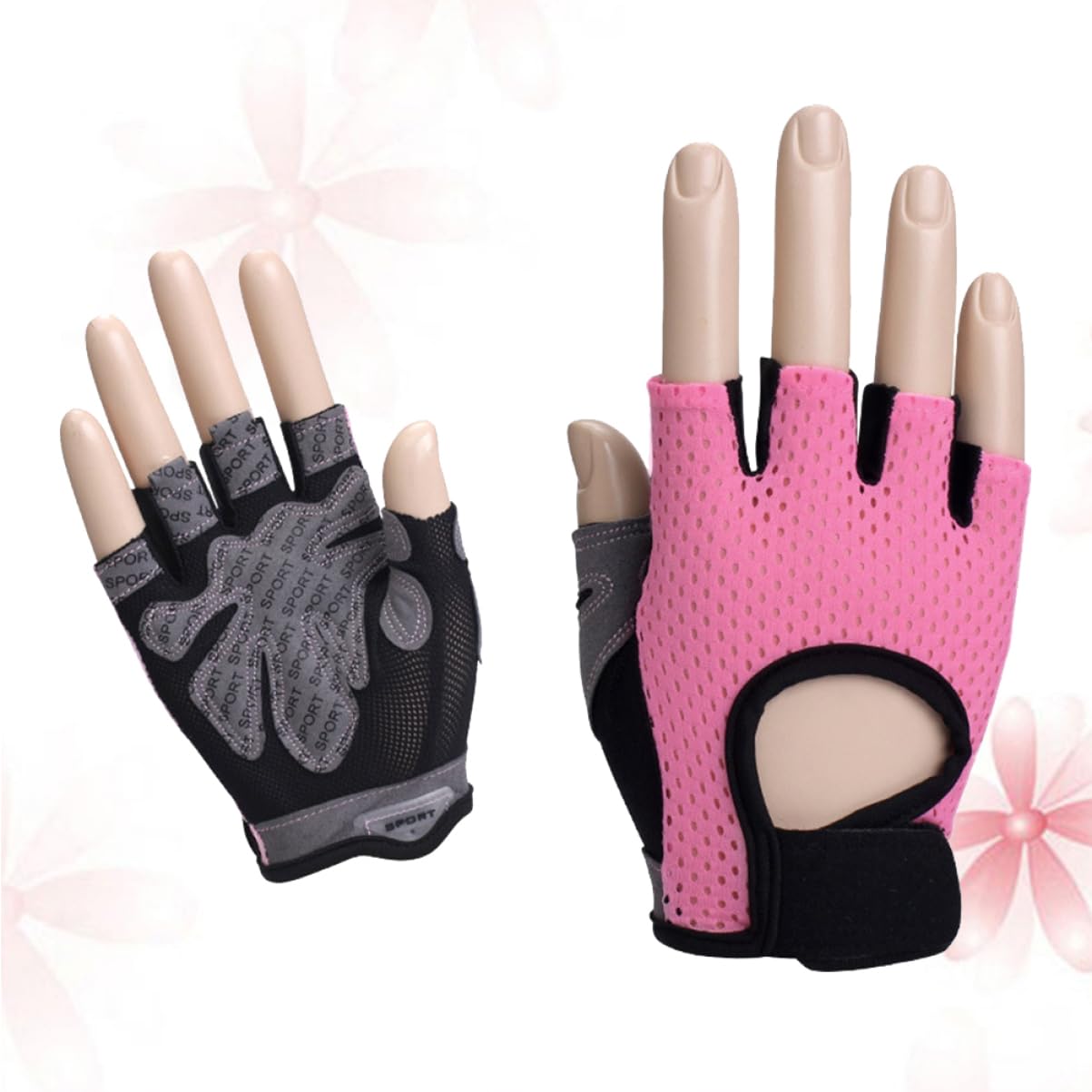 BESPORTBLE 3 Pezzi Guanti Da Equitazione Guanti Da Bici Da Palestra Mezze Dita Da Allenamento Da Polso Da Polso Da Allenamento Con I Pesi Da