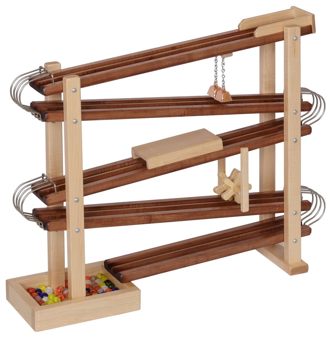 Furniture Barn USA Marble Flyer, Walnut and Natural Maple