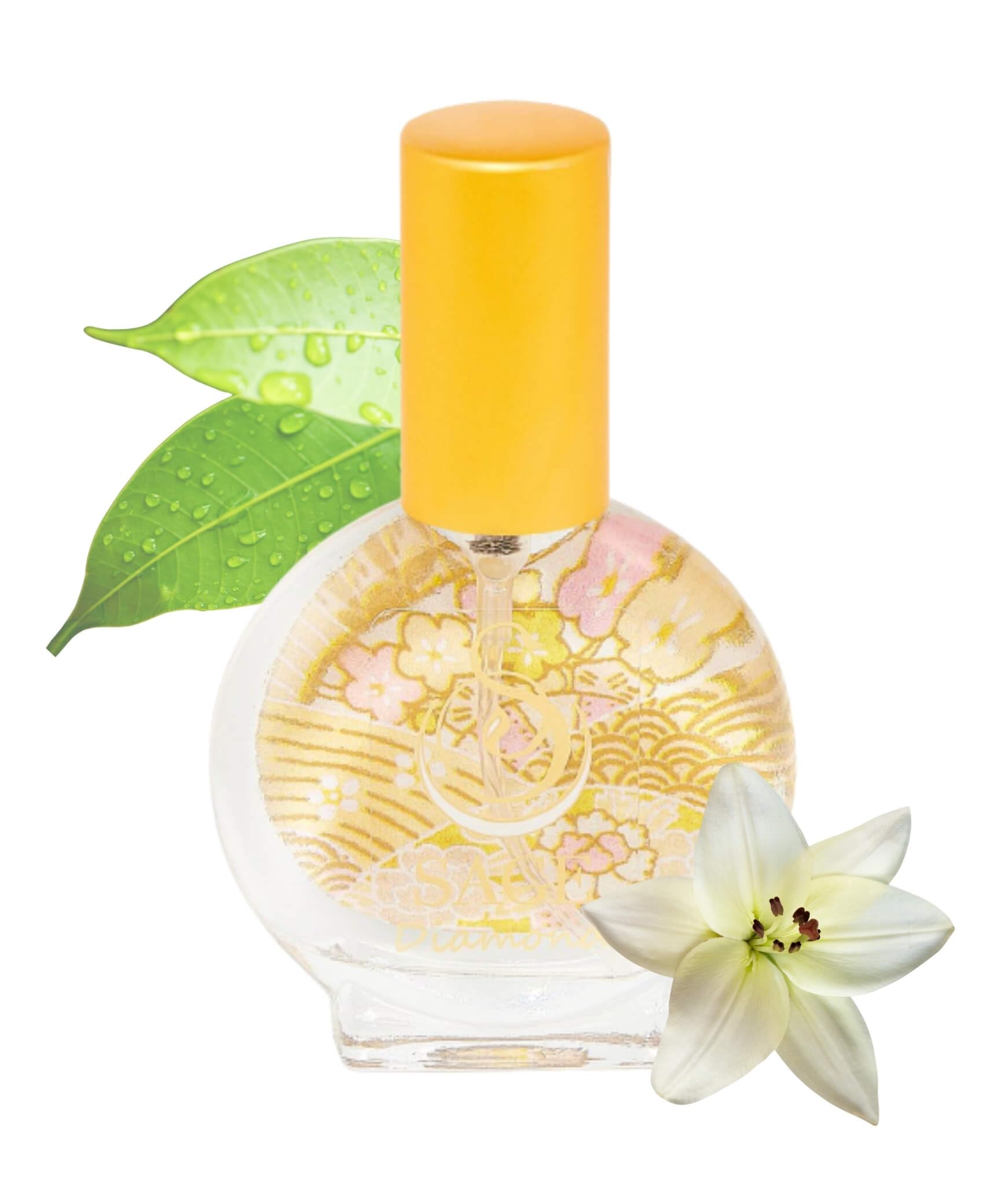 The Sage Lifestyle Diamond Eau de Toilette Spray Perfume (0.5 Oz/15 ml) - Travel Perfume, Vegan Perfume Oil - Feel Subtle Hint of Sandlewood, Crisp Amber, Musk & Rain Dew