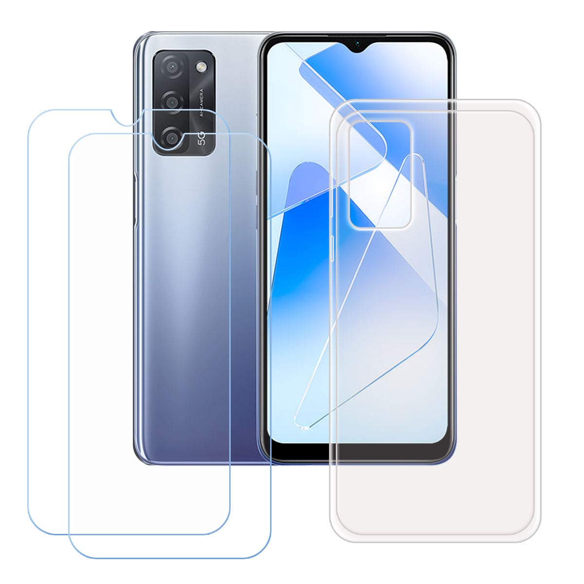 OPPO A55 5G 本体、ガラスフィルム、ケース Amazon.co.jp: YZKJSZ Oppo A55 5G 用ケース + [2枚] 強化ガラス