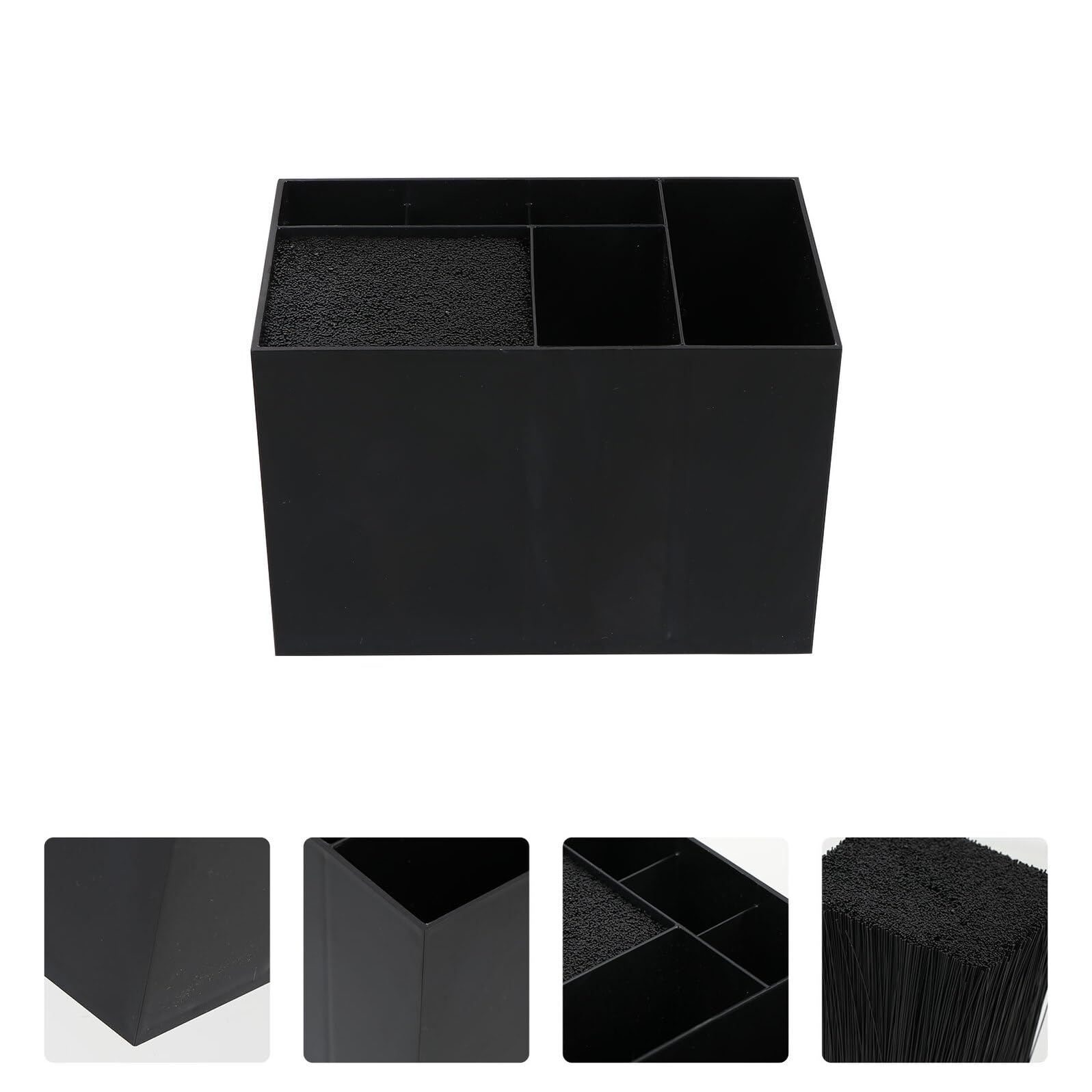 NUOBESTY Scatola Portaoggetti per Pettine da Parrucchiere con Organizer per Forbici e Clip Supporto Stabile per Strumenti da Salone di Bellezza per Ripiano Bagno Professionale