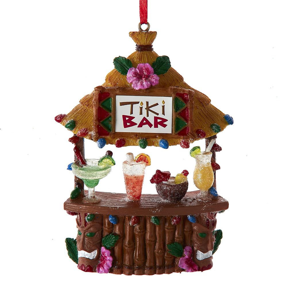 Kurt S. Adler Multicolored Tiki Hut Bar Christmas Ornament By Kurt Adler