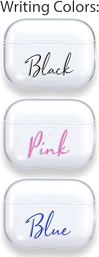 Miniatura 7 de CaseCharming Case for AirPods 4 3 Pro 2 - Clear Personalized Cover with Custom Text