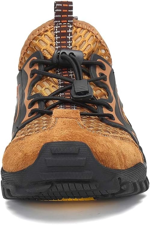 FLARUT Men's Sandals Barefoot Hiking Shoes Quick Dry Breathable Mesh Lightweight Outdoor Training Water Walking Shoes 7 B-brown image 3 of 7 B07G95C8Y6