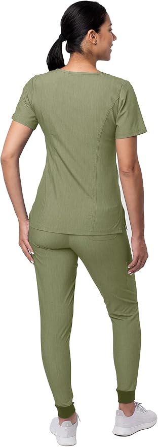 Adar Pro Modern Athletic Scrub Set for 