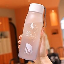 زجاجة رياضية غير قابلة للكسر على شكل غزال 600 مل (ازرق)، اكريليك