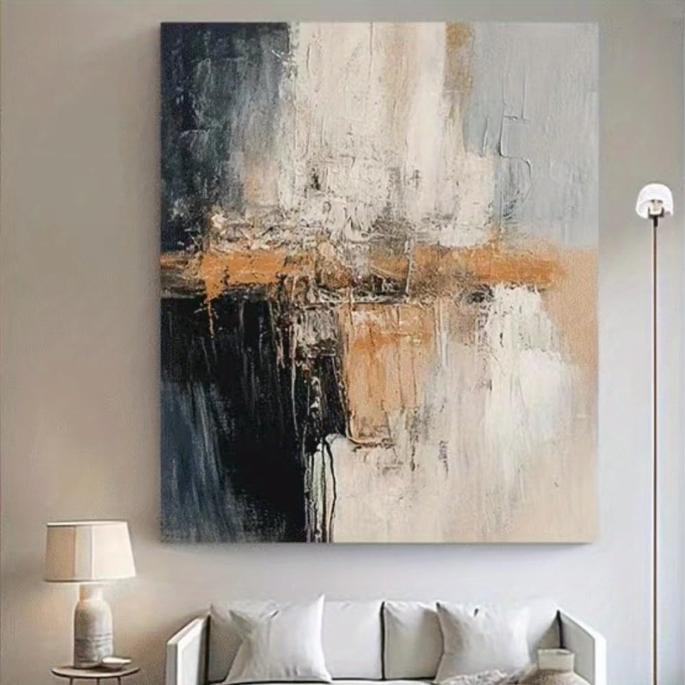 IHHGNB Wabi-Sabi Style Abstract Painting for Living Room Decor, Minimalist Artwork Canvas Prints for Home Living Room Decoration(70x100cm(28x39in)/No frame)