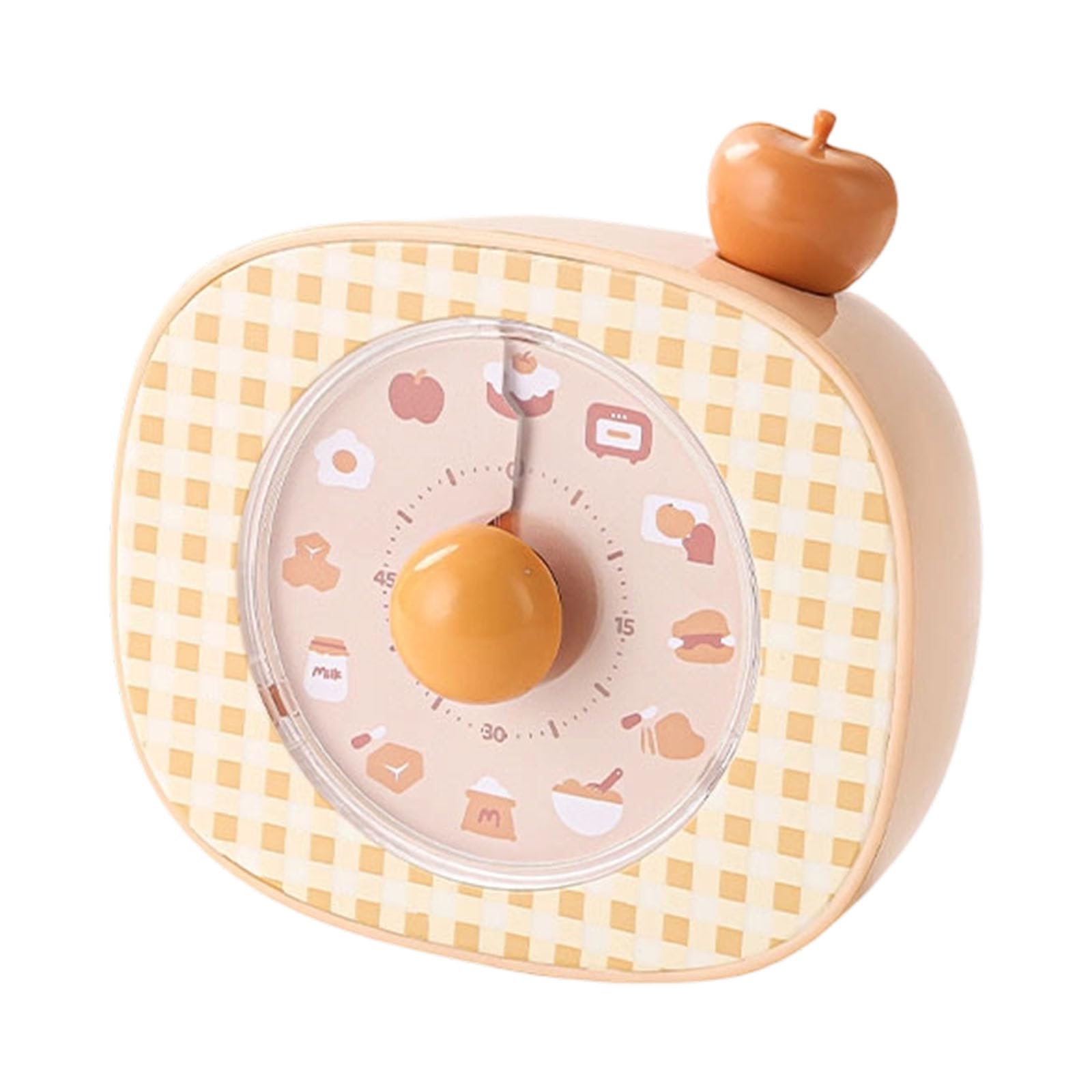 Xinsheinelry Practical Kids Friendly Rotating Visual Clock Quiet Study Timer Kitchen Count Down Device with Practical Build Portable Visual Timer for Study & Cooking