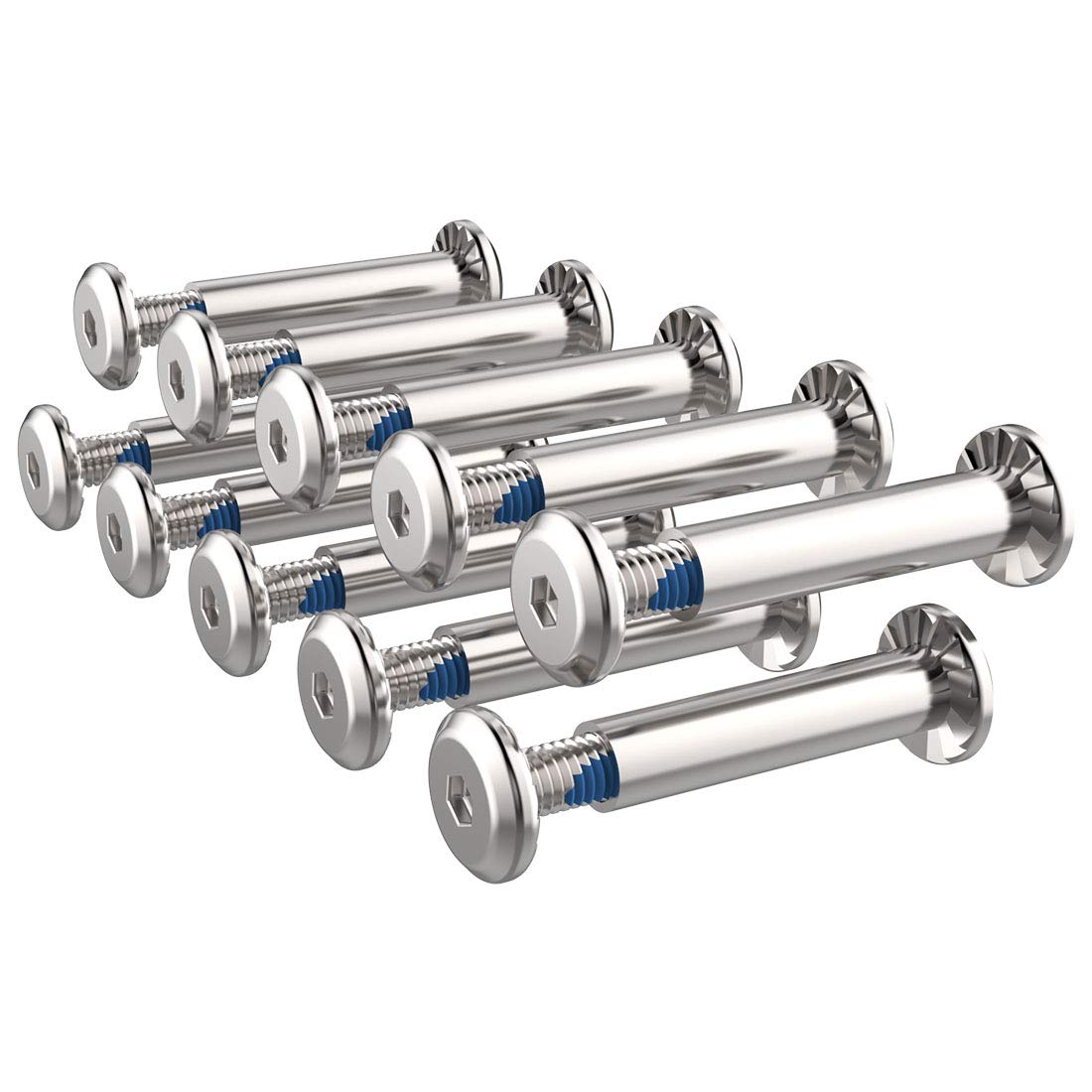 MFIIDEN Inline Skate Wheel,10 Pack Ice Skates Socket Screw，15/64" Shaft Hex Socket Screw for Skating