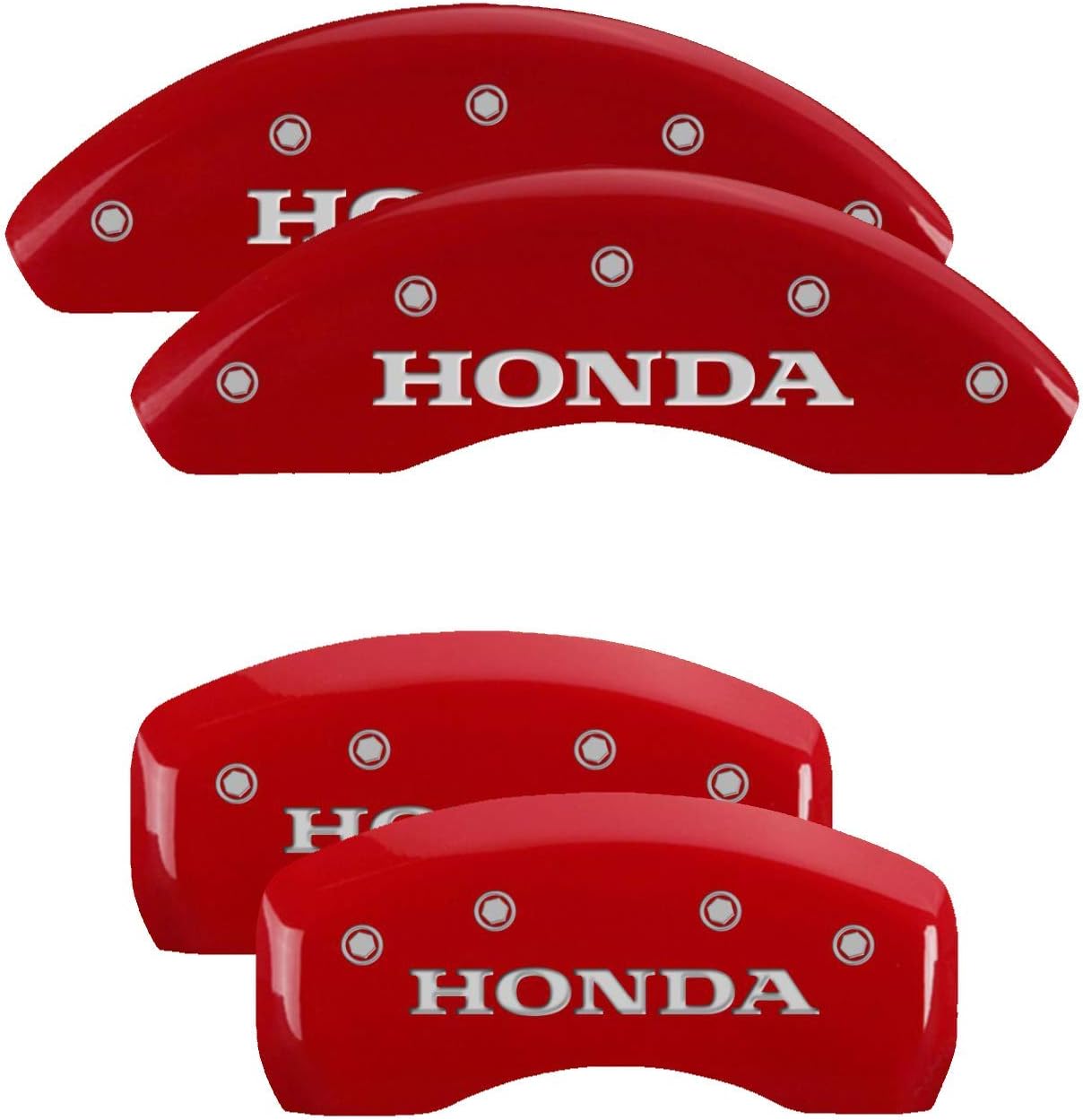 MGP Caliper CoversBrake Caliper Covers 2018-2023 Honda Accord - Front and Rear Set - Red