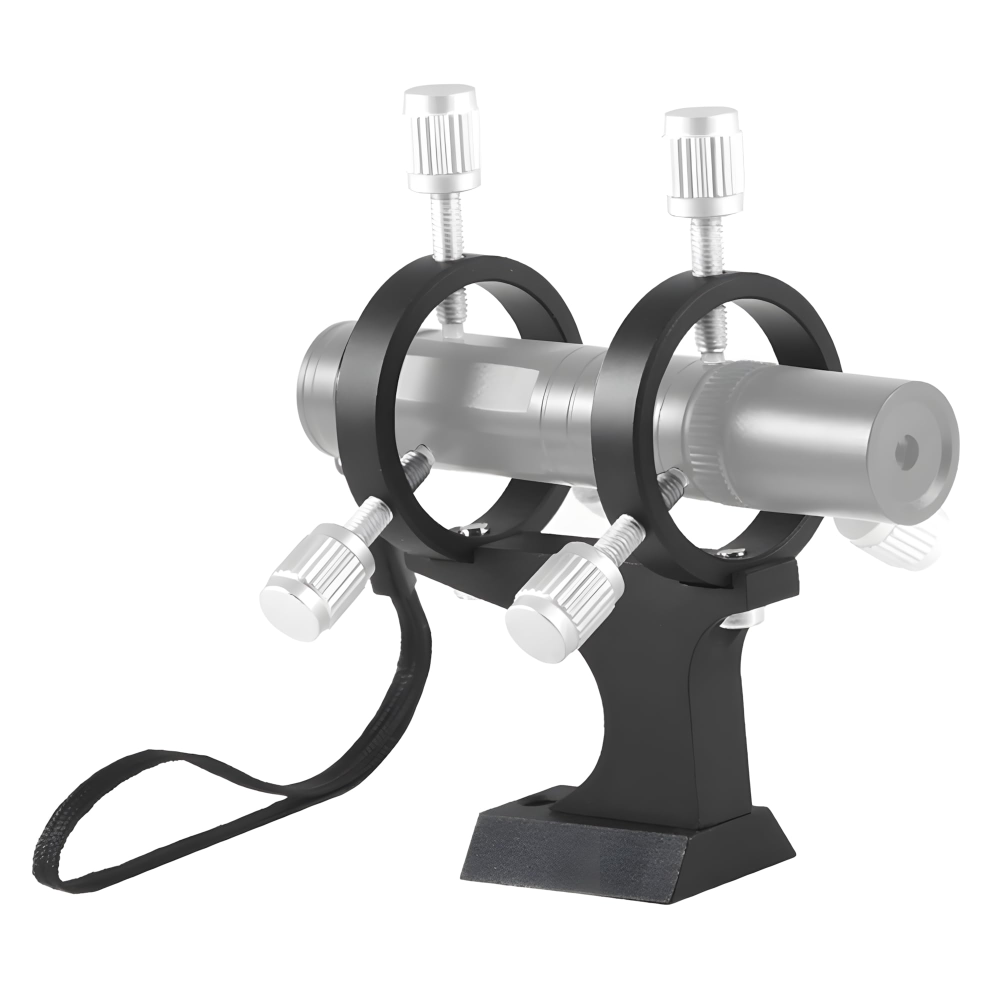 Staffa regolabile in lega di alluminio ad alto profilo per cercatore laser con vite da 1/4" adatta a puntatori da 5-38 mm, compatibile con telescopi Celestron, Sky-Watcher, Vixen